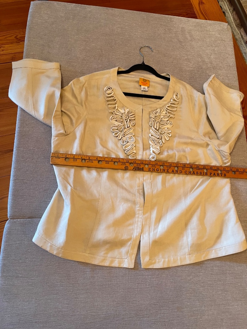 Ruby Rd Linen Blend 2 Piece Pantsuit Jacket & Pants Size 20W - Picture 7 of 15